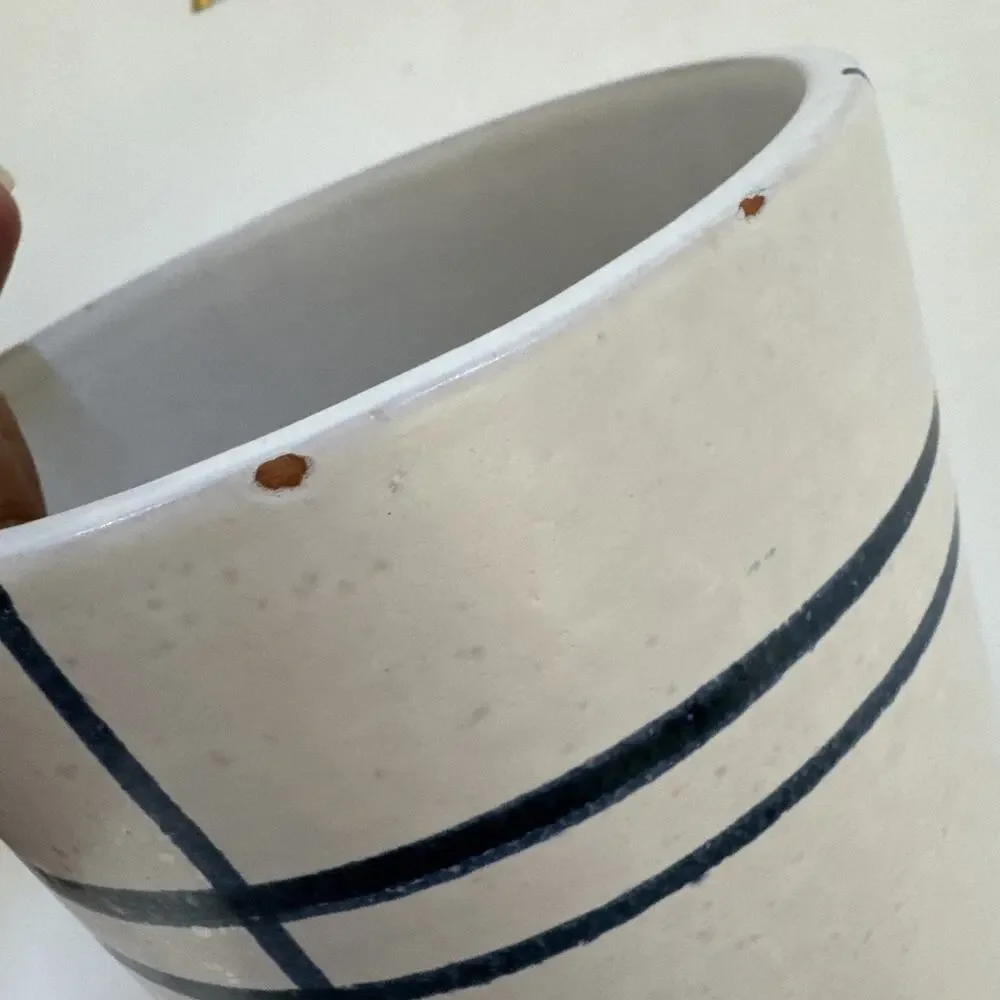 Crate‎ and Barrel Tunise Terracotta Vase Made in Portugal Modern MCM